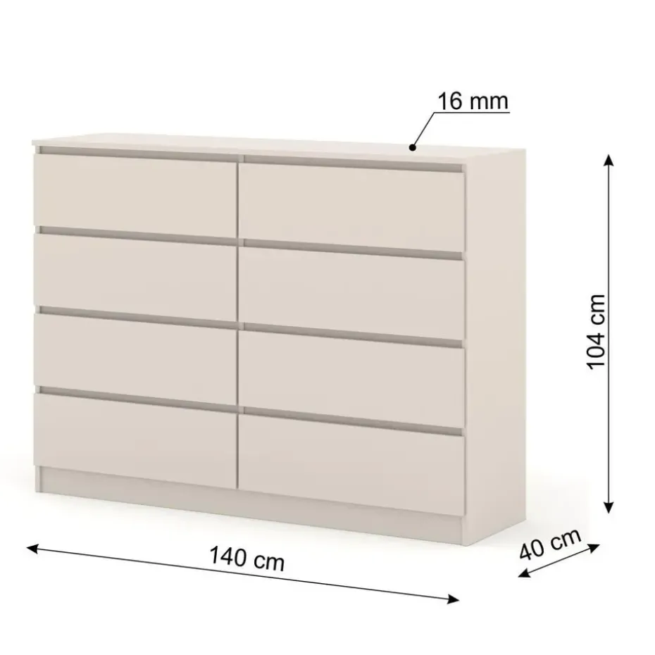Maja dressoir S8 140 cm kashmir beige