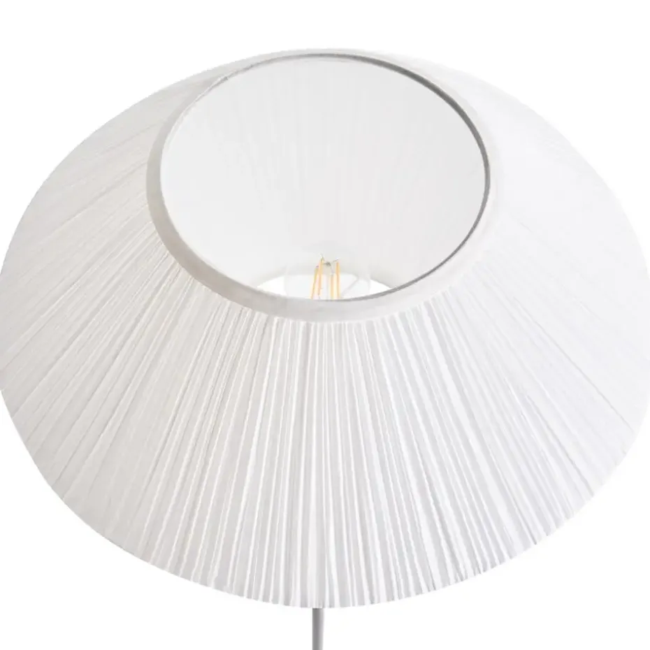MAKETSI - Staande lamp - Wit - IJzer/Stof