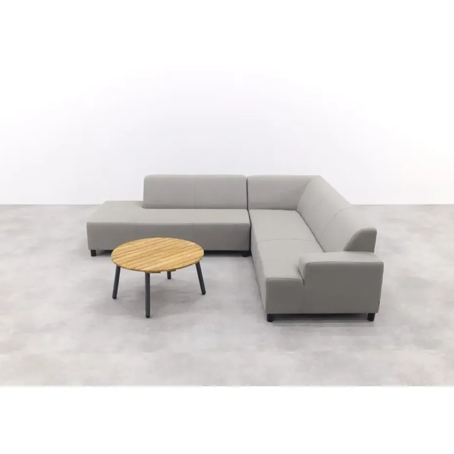 Malaga/Mindo - hoekbank loungeset chaise longue - taupe
