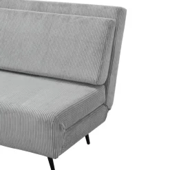 Mallory - Slaapbank 140 cm in grijze stof
