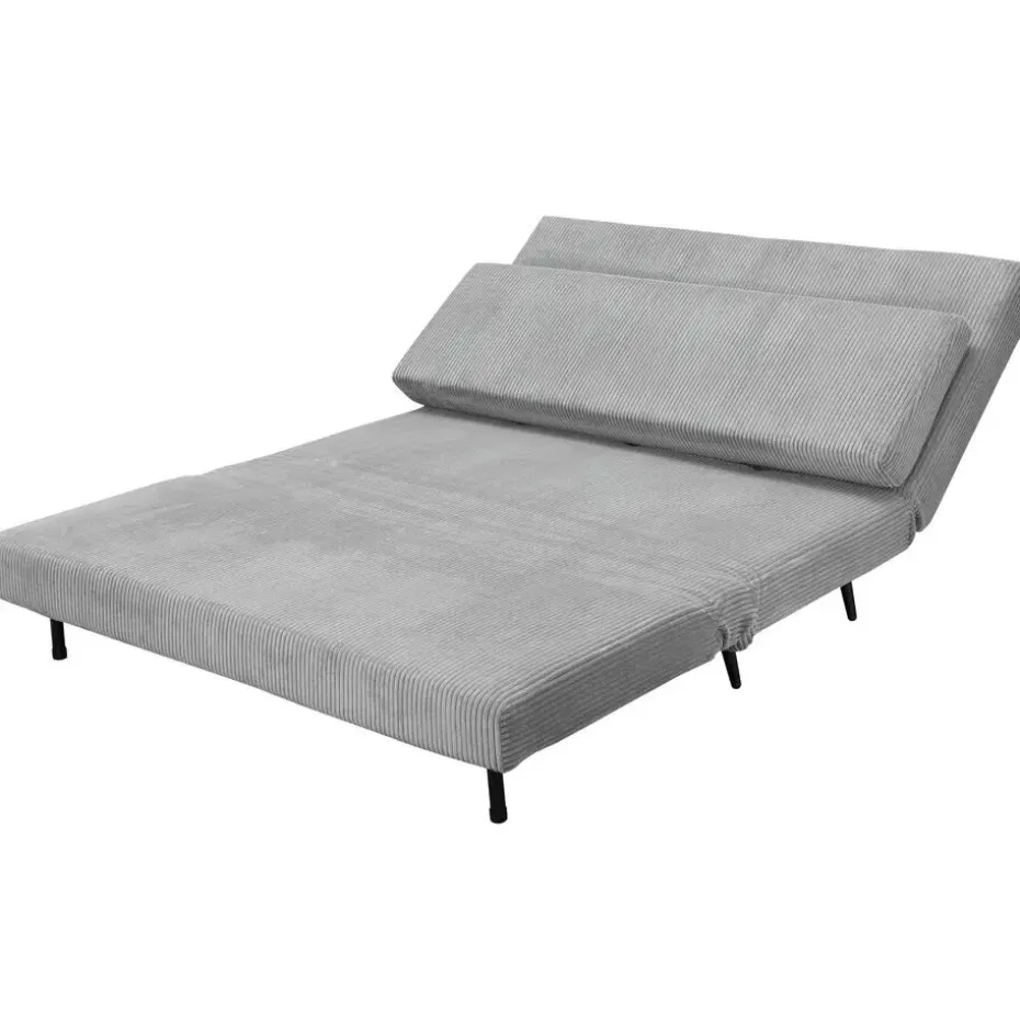 Mallory - Slaapbank 140 cm in grijze stof