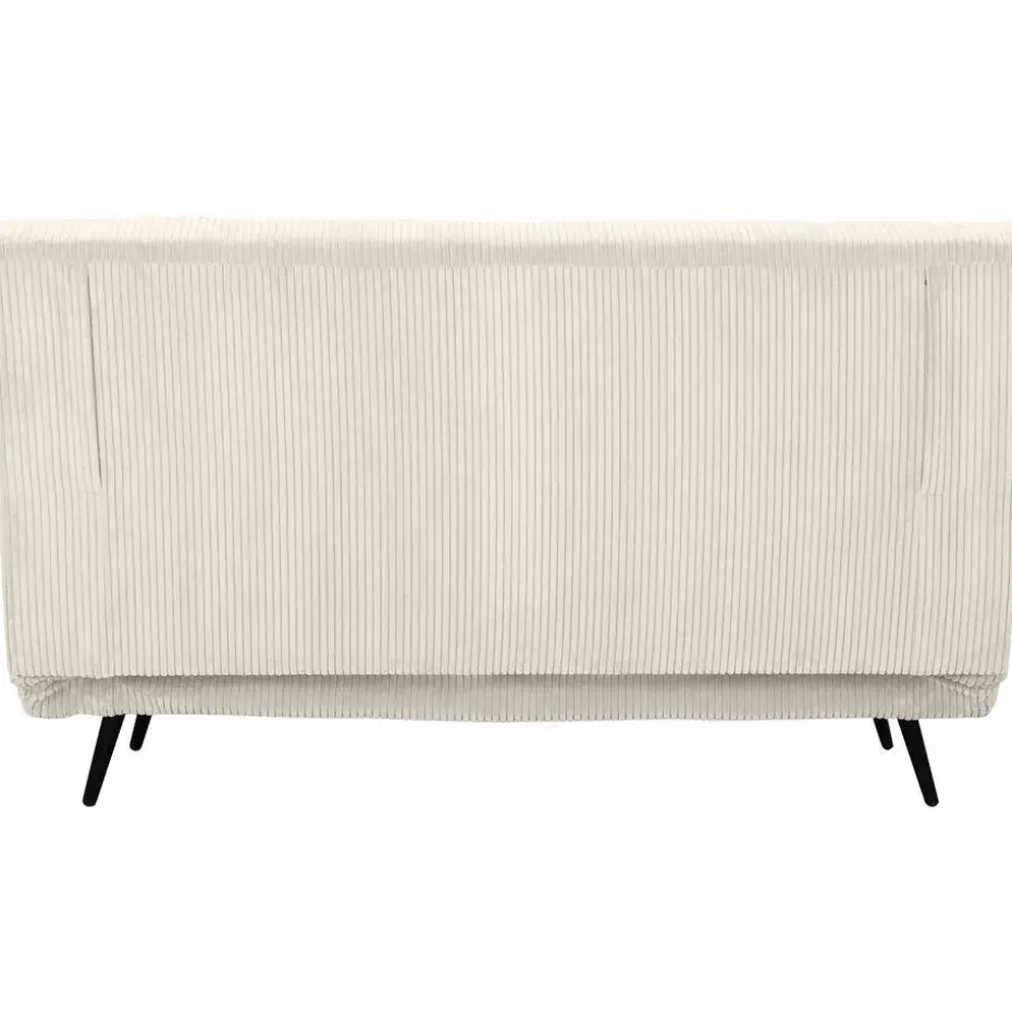 Mallory - Slaapbank 140 cm in crèmekleurige stof