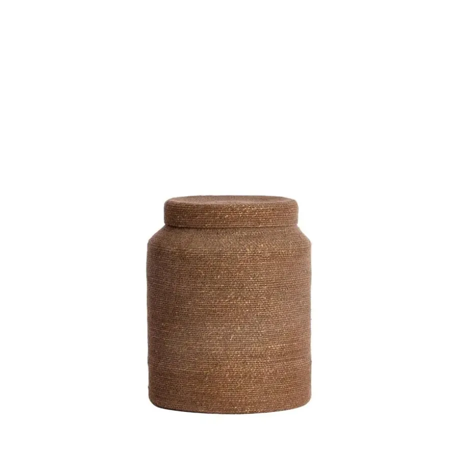 Mand Betania - Donkerbruin - Ø33cm - Set van 2