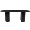 Mangohoutonline - Eettafel Chiara Black 180x100cm Rechthoekig - Zwart - Mahom