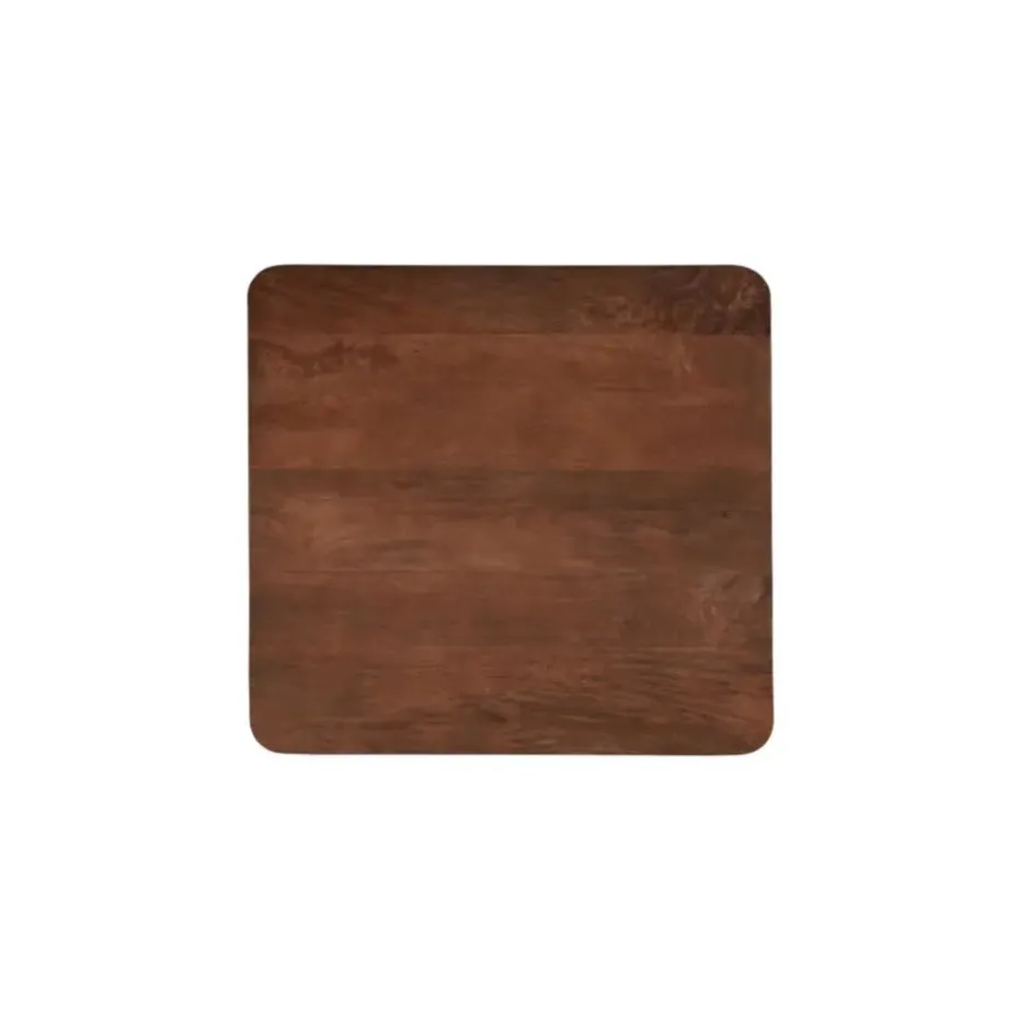 Mangohoutonline - Eettafel Nova Vierkant 90x90cm Donkerbruin Vierkant
