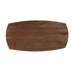 Mangohoutonline - Eettafel Nova Capsule Donkerbruin 210x100cm Rechthoekig