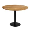 Mangohoutonline - Horecatafel Rond Ø100cm Rond - Bruin - Mahom