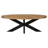 Mangohoutonline - Salontafel Tulsa Ovaal - Bruin - Mahom