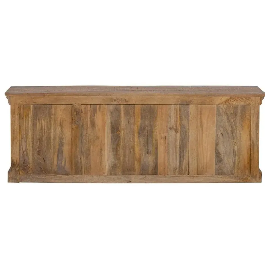 Mangohoutonline - TV Meubel Portland 200cm Rechthoekig - Bruin - Mahom