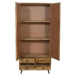 Mangohoutonline - Wandkast Alamo 90cm Rechthoekig - Bruin - Mahom
