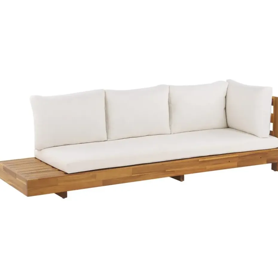 MARETTIMO - Loungeset - Gebroken wit - Linkszijdig - Acaciahout
