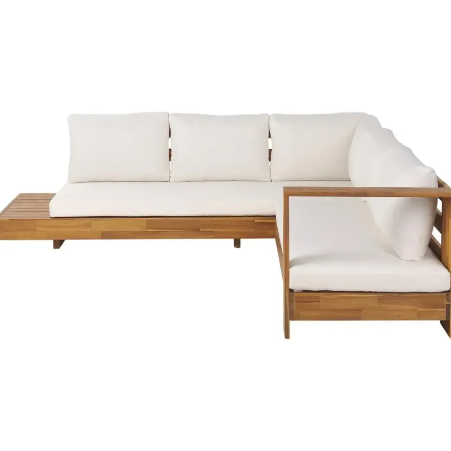 MARETTIMO - Loungeset - Gebroken wit - Linkszijdig - Acaciahout