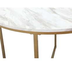 Maro - Ronde eettafel Ø90 cm voor 4 personen in MDF marmer