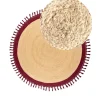 MARTS - Vloerkleed - Donkerrood - 200 cm - Jute