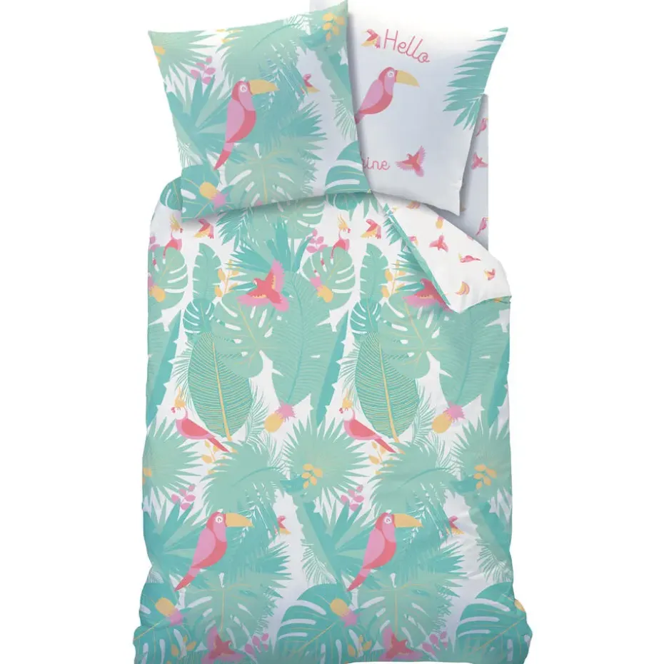 Matt & Rose Dekbedovertrek Jungle - Eenpersoons - 140 x 200 cm - Katoen