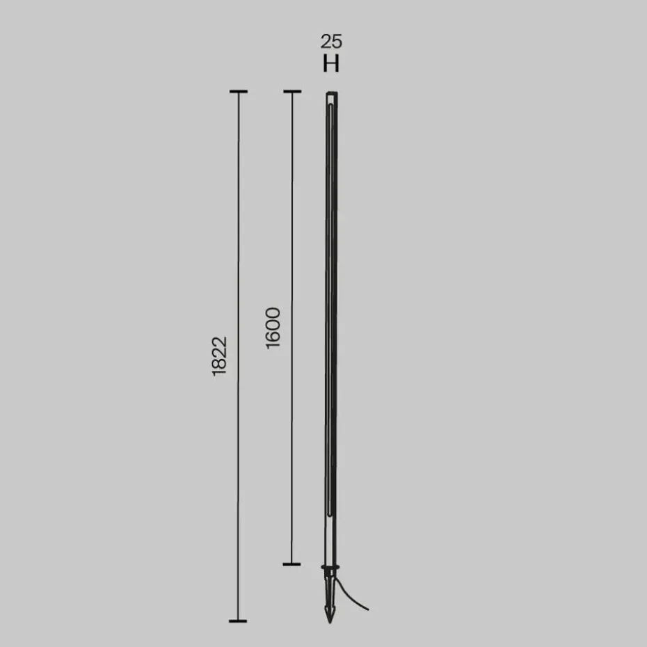 Maytoni Outdoor - Landschapsverlichting Pole - Grafiet