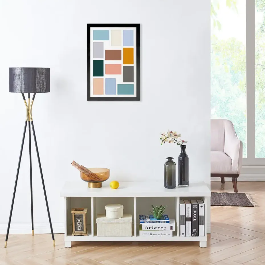 MDF Fotokader - voor 12 Foto's van 10x15cm - Fotolijst 40x60cm - Zwart