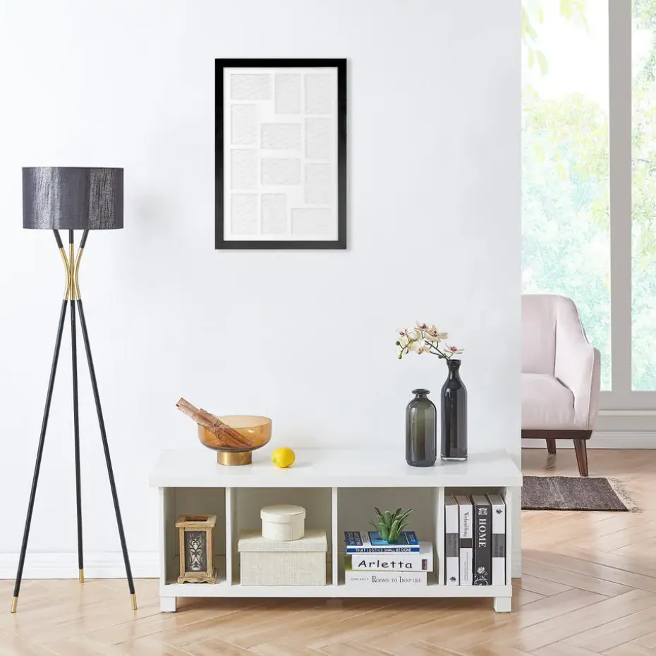 MDF Fotokader - voor 12 Foto's van 10x15cm - Fotolijst 40x60cm - Zwart