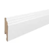 MDF plint - wit frans - 240x1,4x7,5 cm