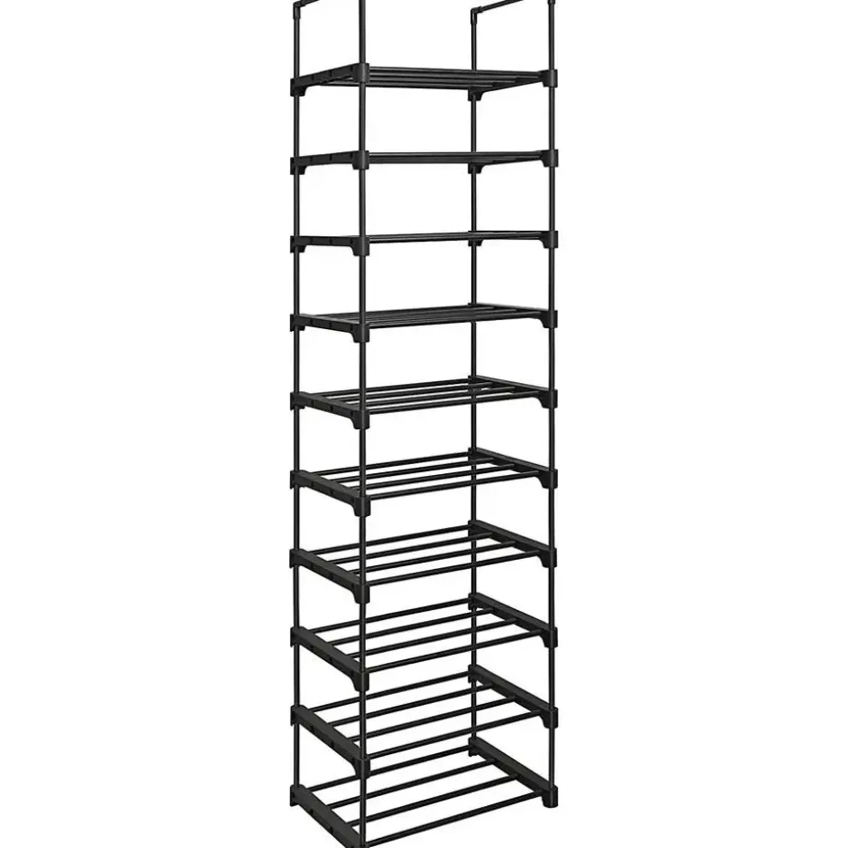 Metalen Schoenenrek met 10 Planken, Standplank, Multifunctioneel