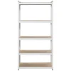 Metalen stellingkast - wit - 90x45x180 cm