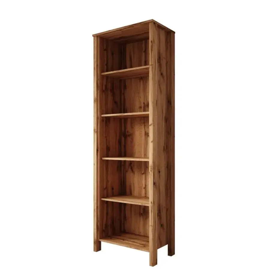 Meubella - Boekenkast Isaac 1 - Eiken - 66 cm