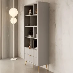 Meubella - Boekenkast Lima - Beige - 88 cm