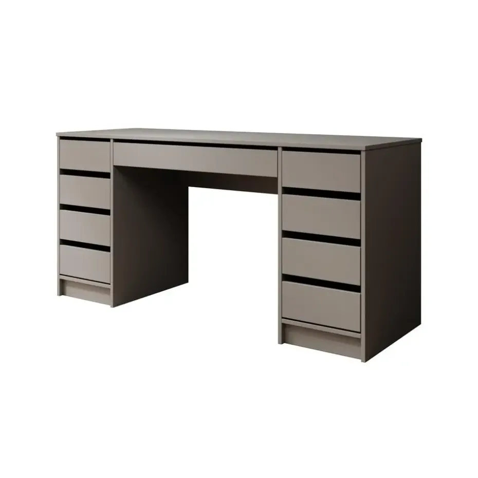 Meubella - Bureau Avio 2 - Antraciet - 154 cm