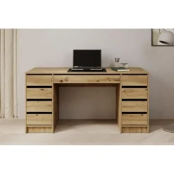 Meubella - Bureau Avio 2 - Eiken - 154 cm
