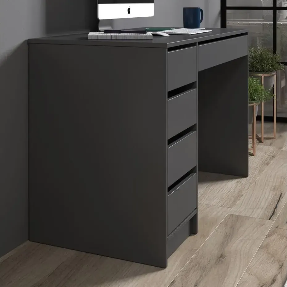 Meubella - Bureau Avio - Grijs - 120 cm
