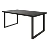 Meubella - Eetkamertafel Vince - Zwart eiken - 180 cm