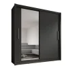Meubella - Kledingkast Bazarre - Grijs - 205 cm - Met spiegel