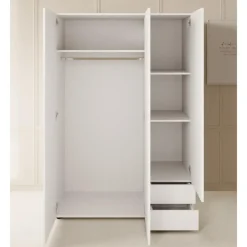 Meubella - Kledingkast Bellini - Wit - 120 cm