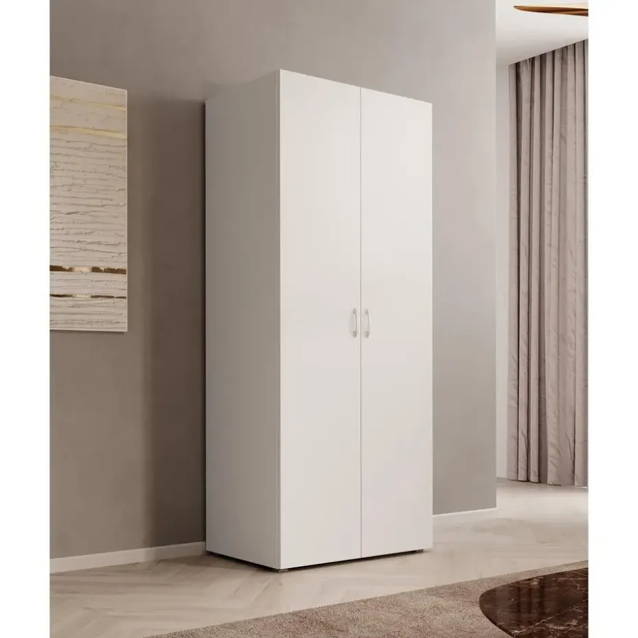 Meubella - Kledingkast Bernd - Wit - 74 cm