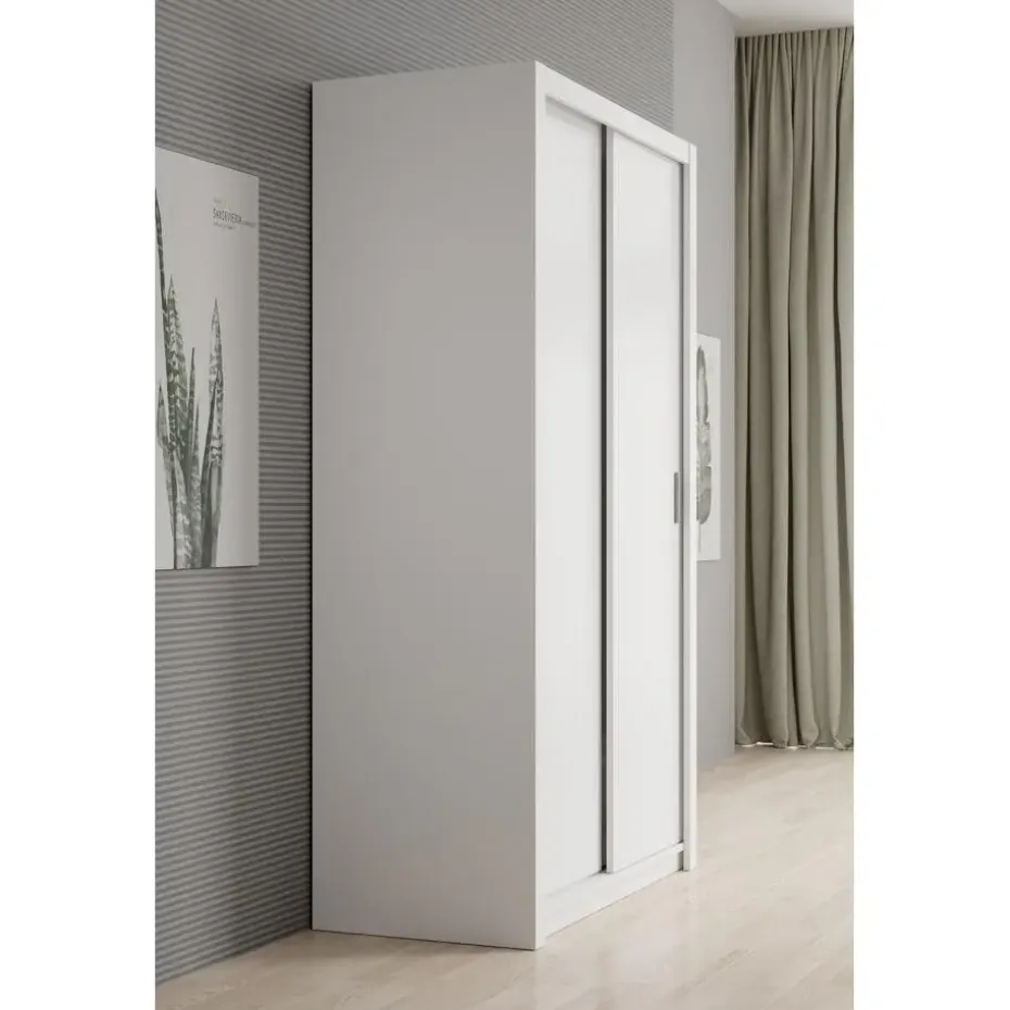 Meubella - Kledingkast Blake - Wit - 120 cm