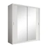 Meubella - Kledingkast Blake - Wit - 200 cm - Met spiegel