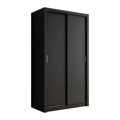 Meubella - Kledingkast Blake - Mat Zwart - 120 cm