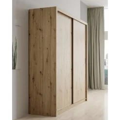Meubella - Kledingkast Blake - Eiken - 200 cm