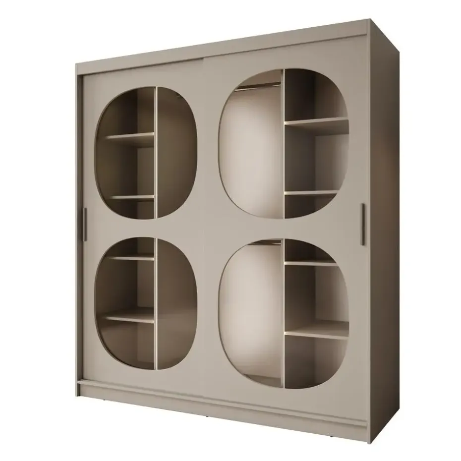 Meubella - Kledingkast Bravanti - Beige - 180 cm