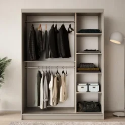 Meubella - Kledingkast Bunaro - Beige - 150 cm