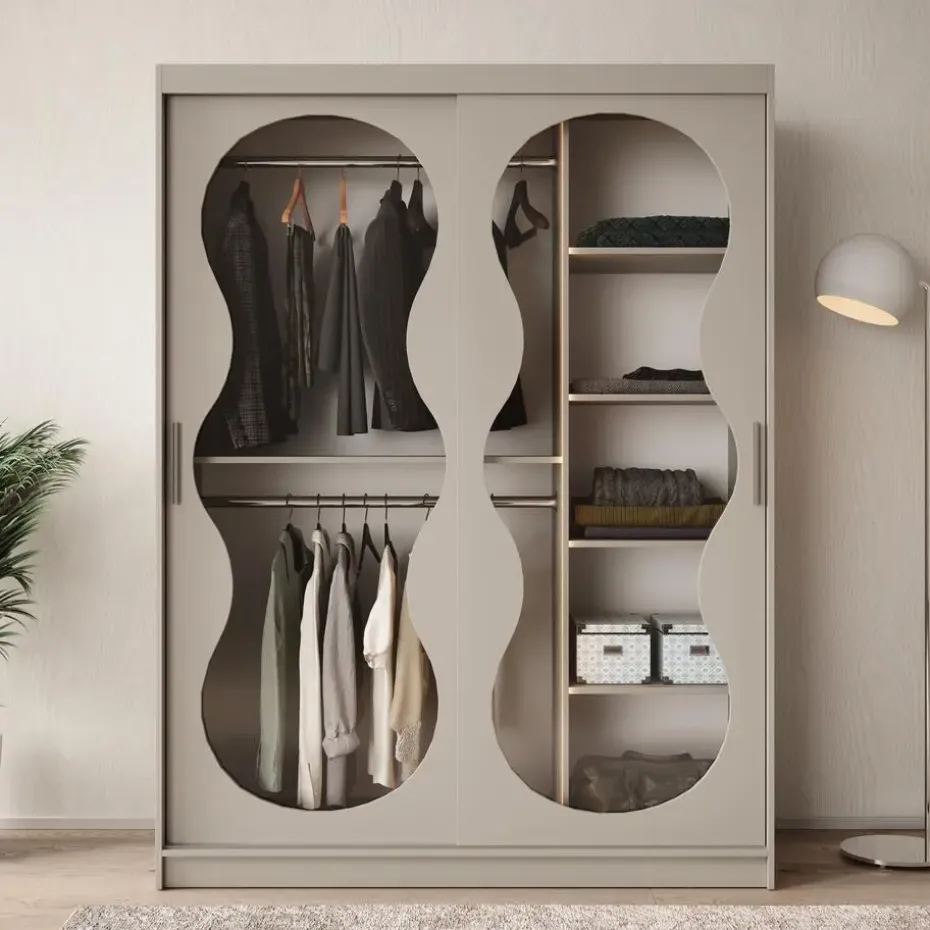 Meubella - Kledingkast Bunaro - Beige - 150 cm
