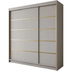 Meubella - Kledingkast Eagle - Beige - 200 cm