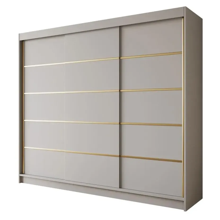 Meubella - Kledingkast Eagle - Beige - 250 cm