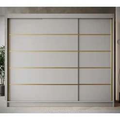 Meubella - Kledingkast Eagle - Beige - 250 cm