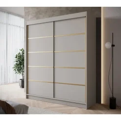 Meubella - Kledingkast Eagle - Beige - 180 cm