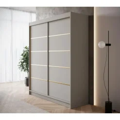 Meubella - Kledingkast Eagle - Beige - 180 cm