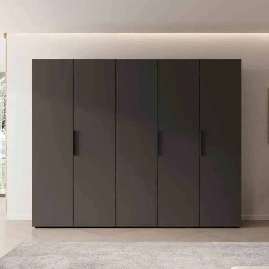 Meubella - Kledingkast Marquesa - Zwart - 250 cm