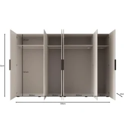 Meubella - Kledingkast Marquesa - Beige - 300 cm