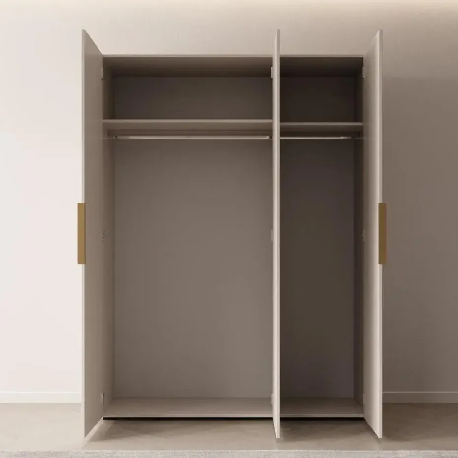 Meubella - Kledingkast Marquesa - Beige - 150 cm