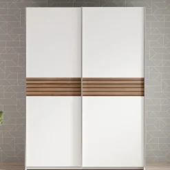 Meubella - Kledingkast Mendoza - Wit - 150 cm